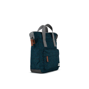 ORI Bantry B Sustainable Backpack - Teal Snake Print (Canvas) - Small