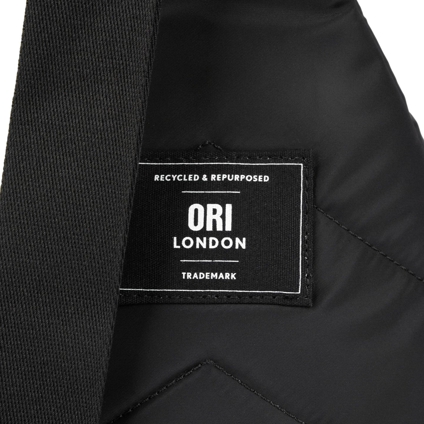 ORI Willesden B Sustainable Sling Bag - All Black (Nylon) - Large