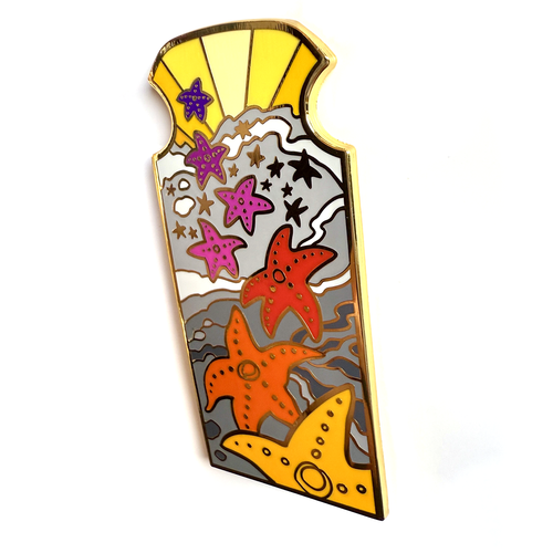 Ochre Sea Stars Enamel Pin