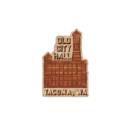 Old City Hall - Tiny Tacoma Magnet
