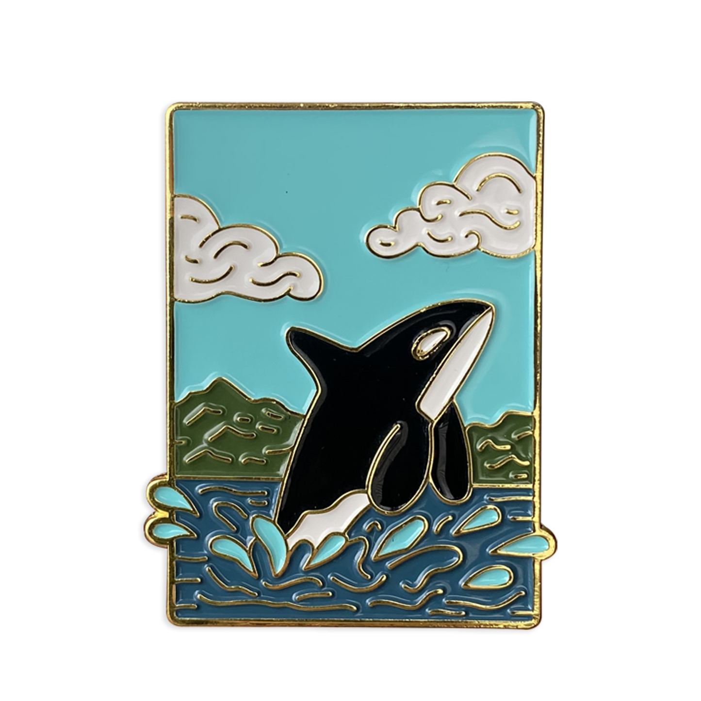 Orca Enamel Pin - Coxswain Press