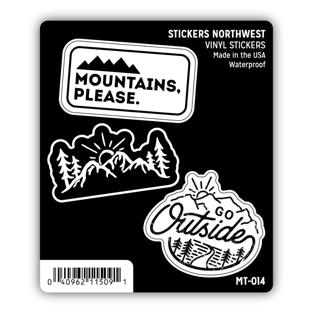 Outdoorsy 2 Mini Trio Sticker Set