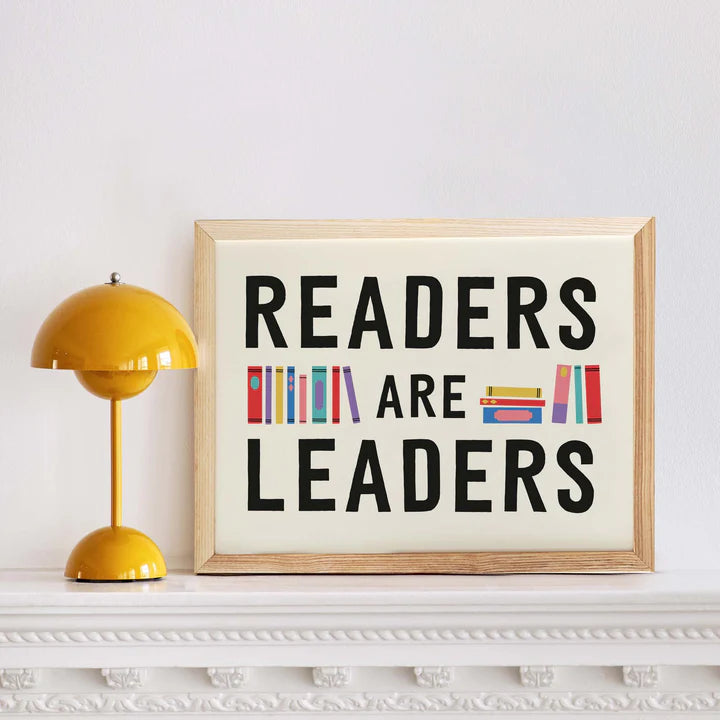 Roomytown Unframed Art Print 11"x14"- Readers are Leaders