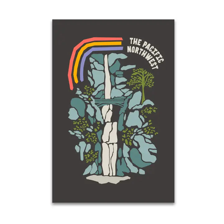 PNW Waterfall Postcard