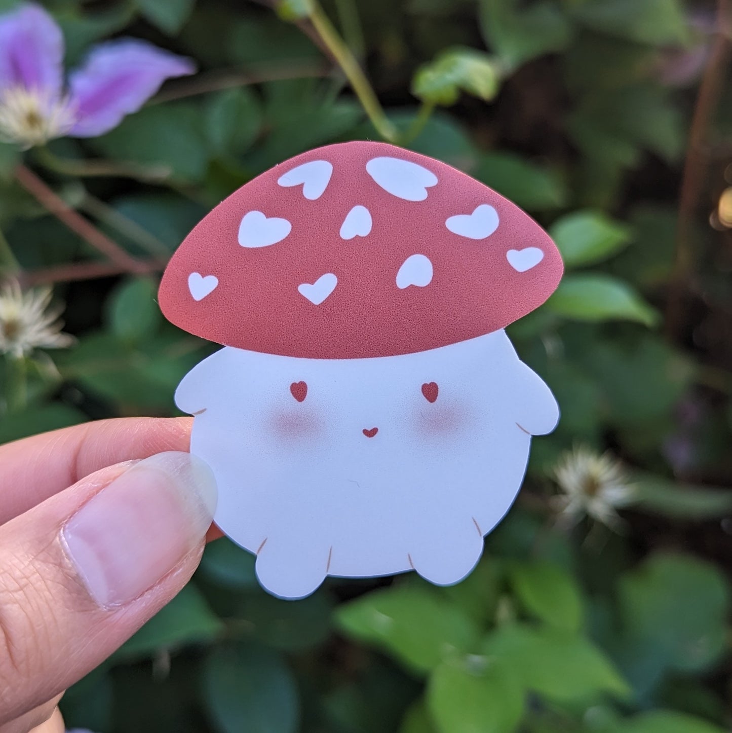 Mushroom Hearts Stickers