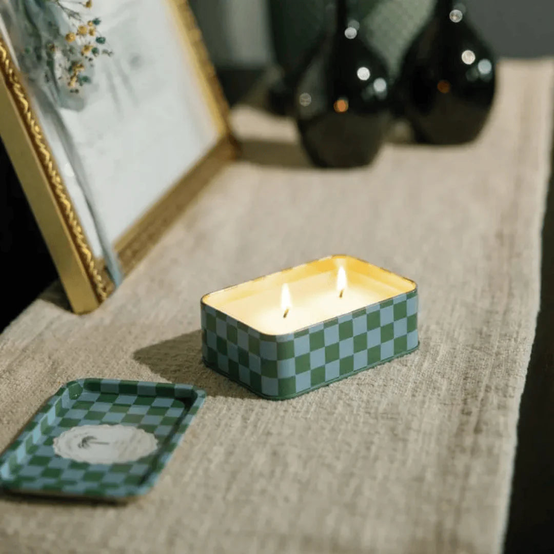 Paddywax 6.5 oz A Dopo Printed Tin Candle - Lush Palms