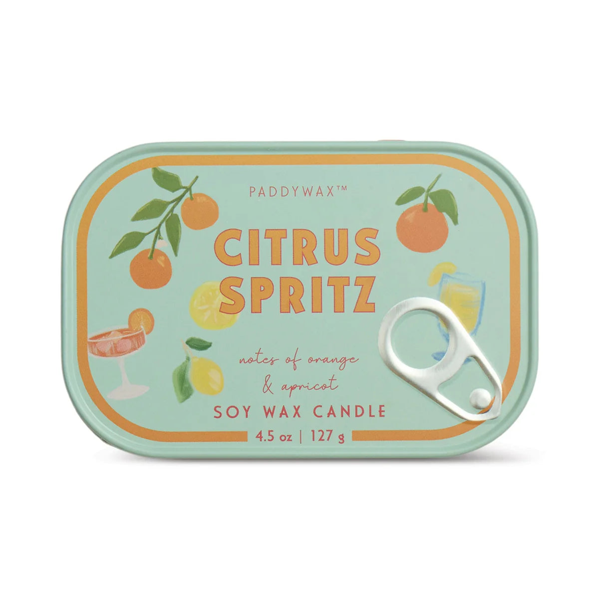 Paddywax Bistro Tin 4.5oz Candle in Citrus Spritz