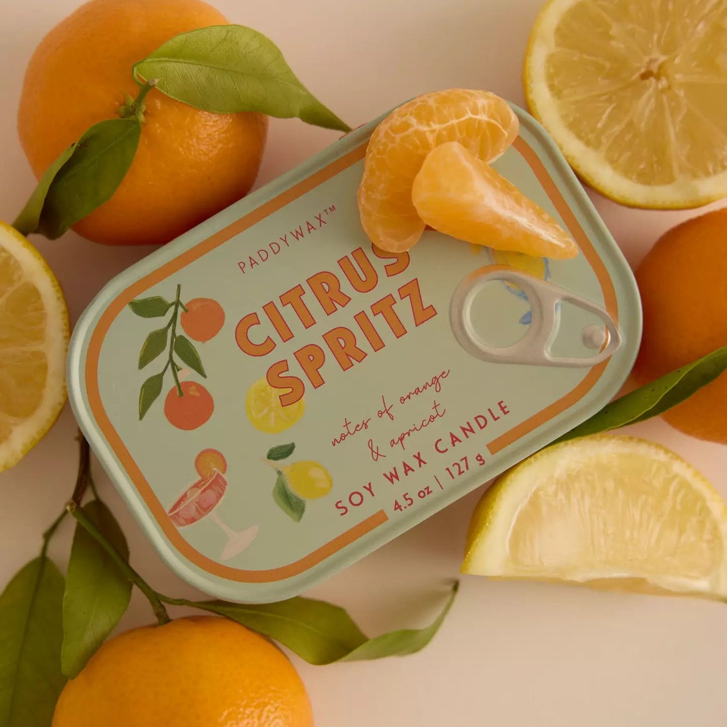 Paddywax Bistro Tin 4.5oz Candle - Citrus Spritz