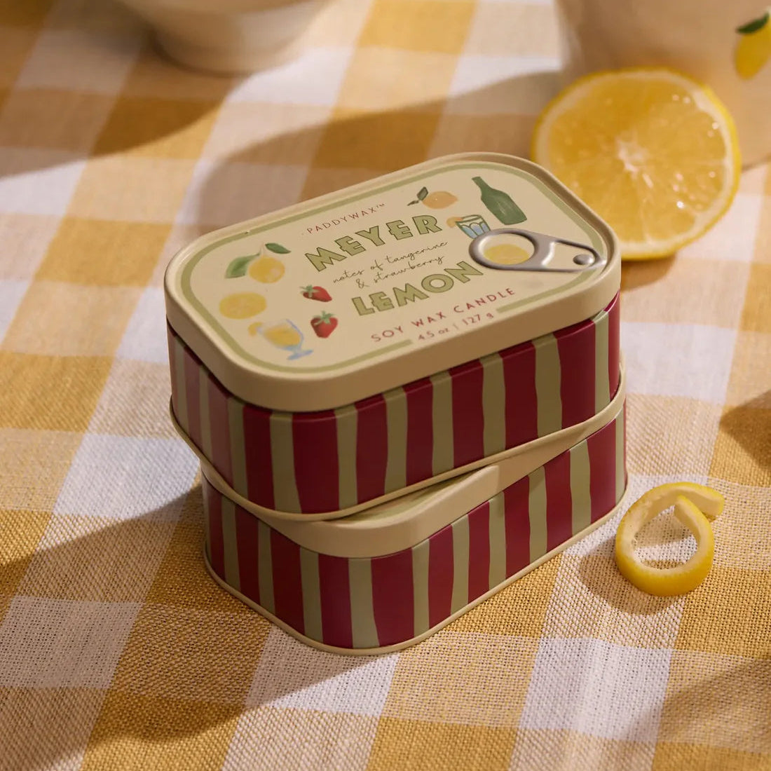 Paddywax Bistro Tin 4.5oz Candle - Meyer Lemon