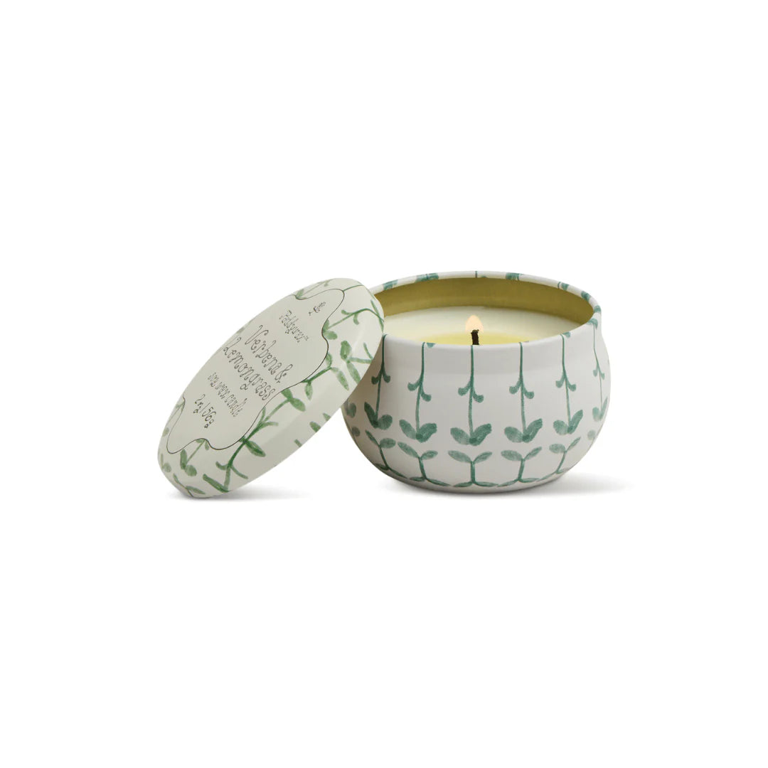 Paddywax Tulip 2oz Tin Candle Verbena & Lemongrass scent