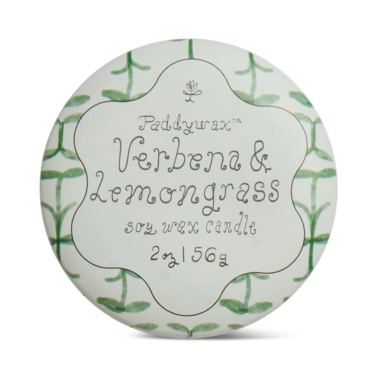Paddywax Tulip 2oz Tin Candle - Verbena & Lemongrass