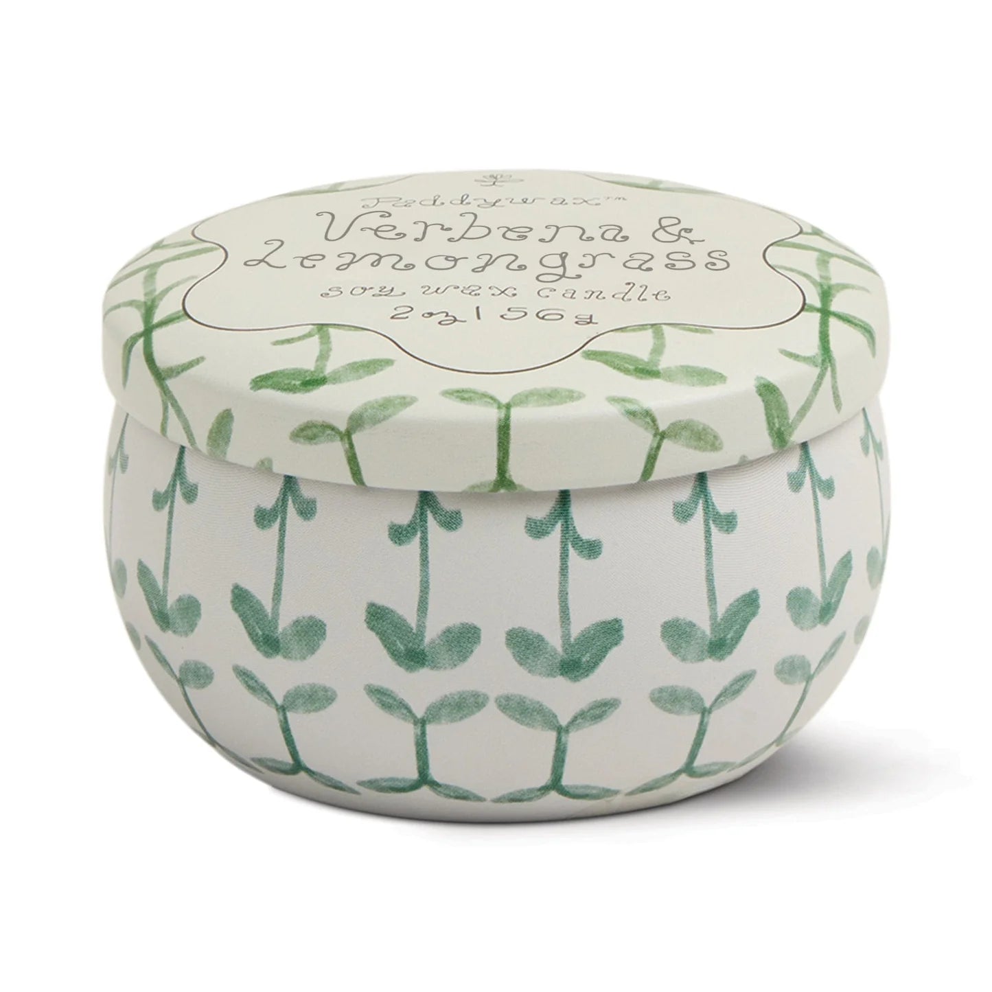 Paddywax Tulip 2oz Tin Candle - Verbena & Lemongrass