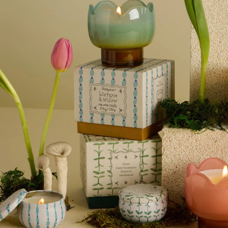 Paddywax Tulip 2oz Tin Candle - Wisteria & Willow