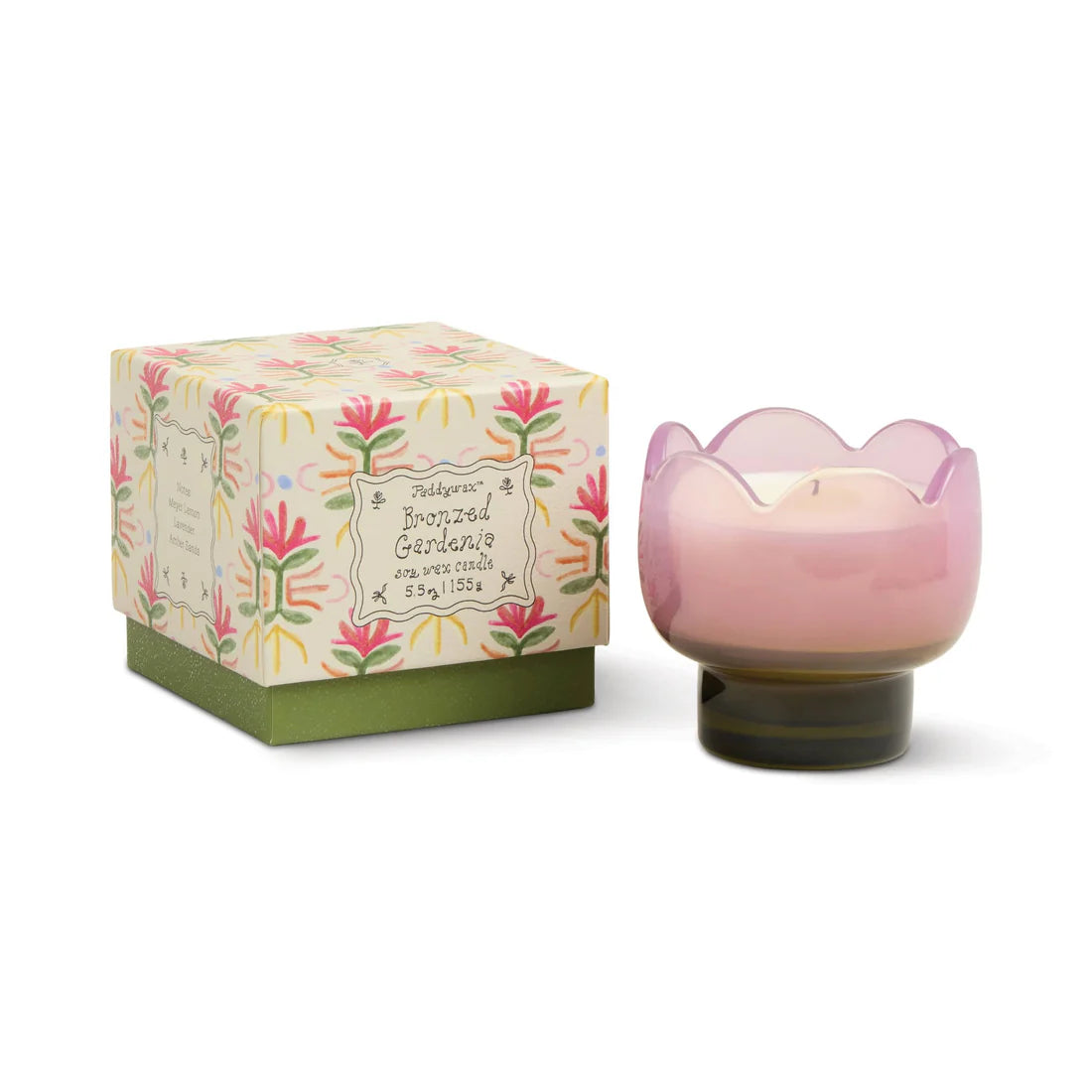 Paddywax Tulip 5.5 oz Candle in Bronzed Gardenia