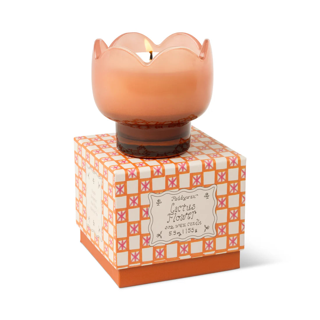 Paddywax Tulip 5.5 oz Candle in Cactus Flower
