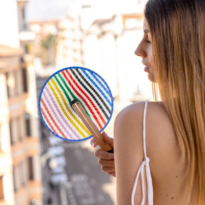 Pai Pai Fan - Stripes