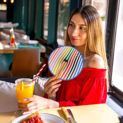 Pai Pai Fan - Stripes