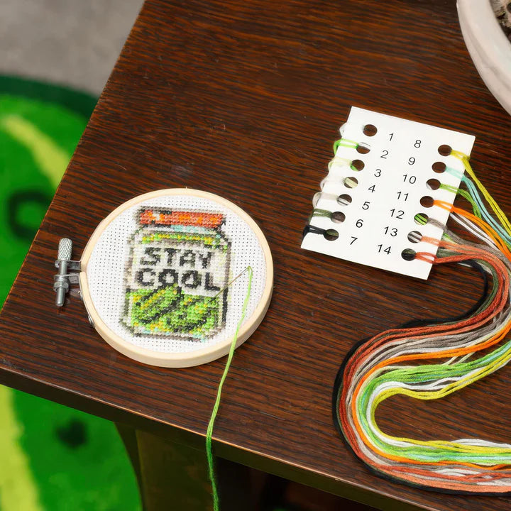Pickle Mini Cross Embroidery Kit