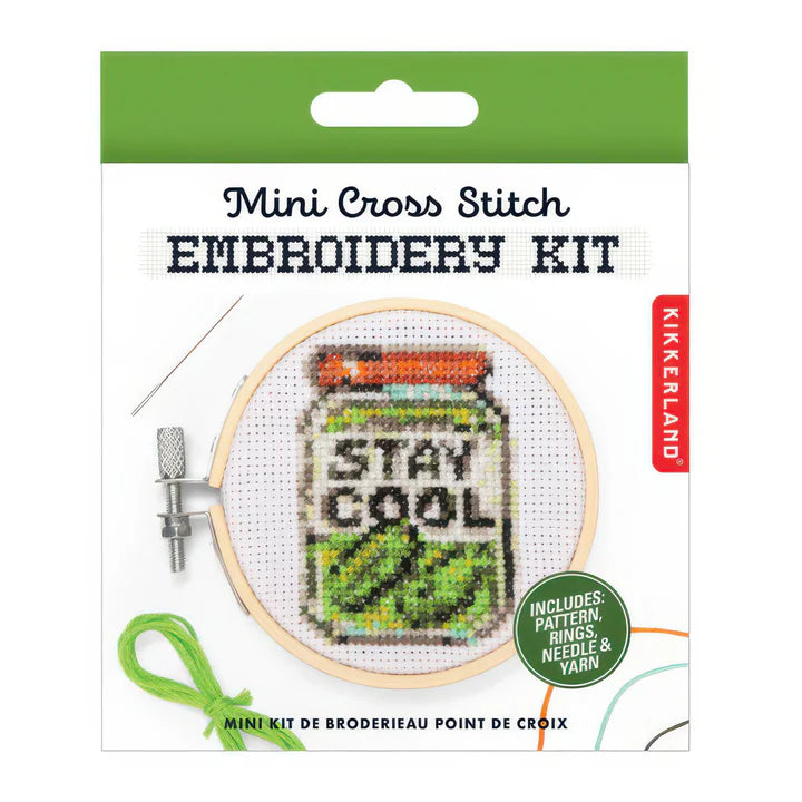 Pickle Mini Cross Embroidery Kit