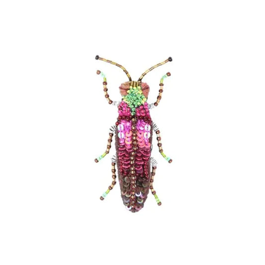 Trovelore Brooch Pin - Pink Jewel Beetle
