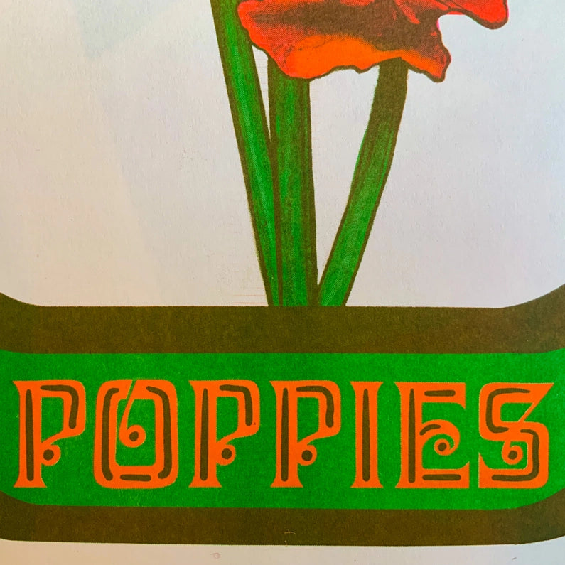 Poppies Riso Print