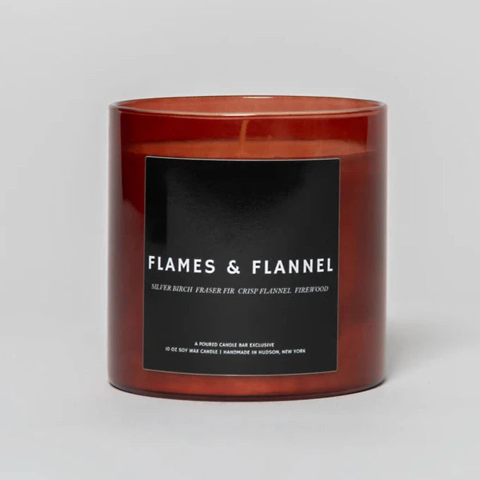 Poured Candle Bar 10oz Candle - Flames & Flannel