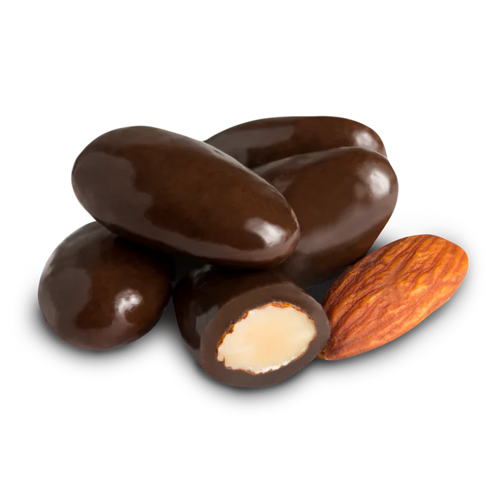 Dark sea salt chocolate covered almonds 