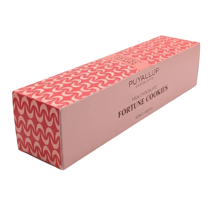 Puyallup Chocolates Milk Chocolate Covered Fortune Cookies 5 ct