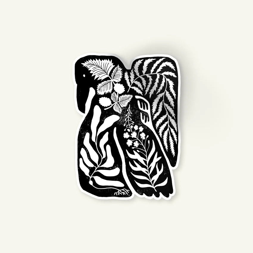 Raven Sticker by Fireweed Press