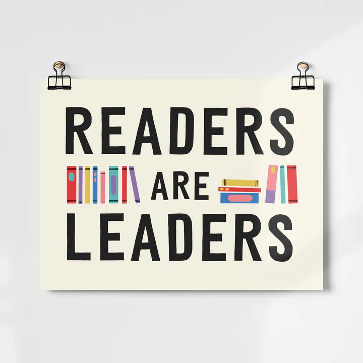 Roomytown Unframed Art Print 11"x14"- Readers are Leaders