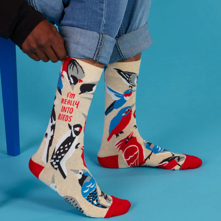 Really Into Birds Men's Crew Socks