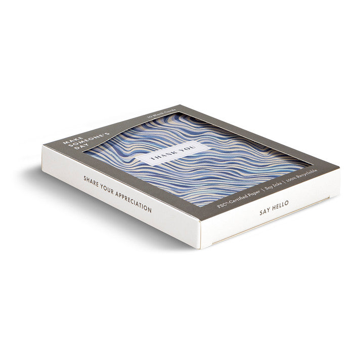 Rippling Wave - Blank Thank You Note Cards
