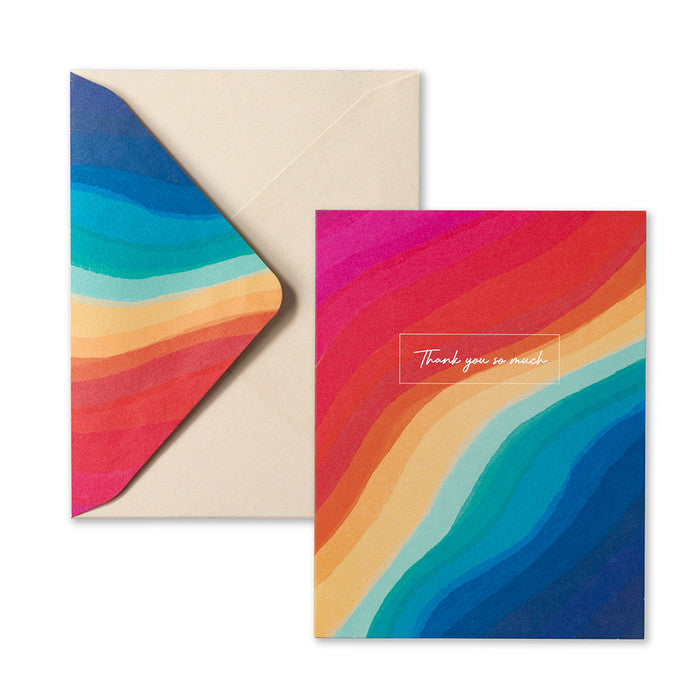Rivers of Rainbow - Blank Thank You Note Cards