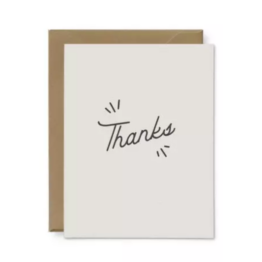 Thanks with Lines Card