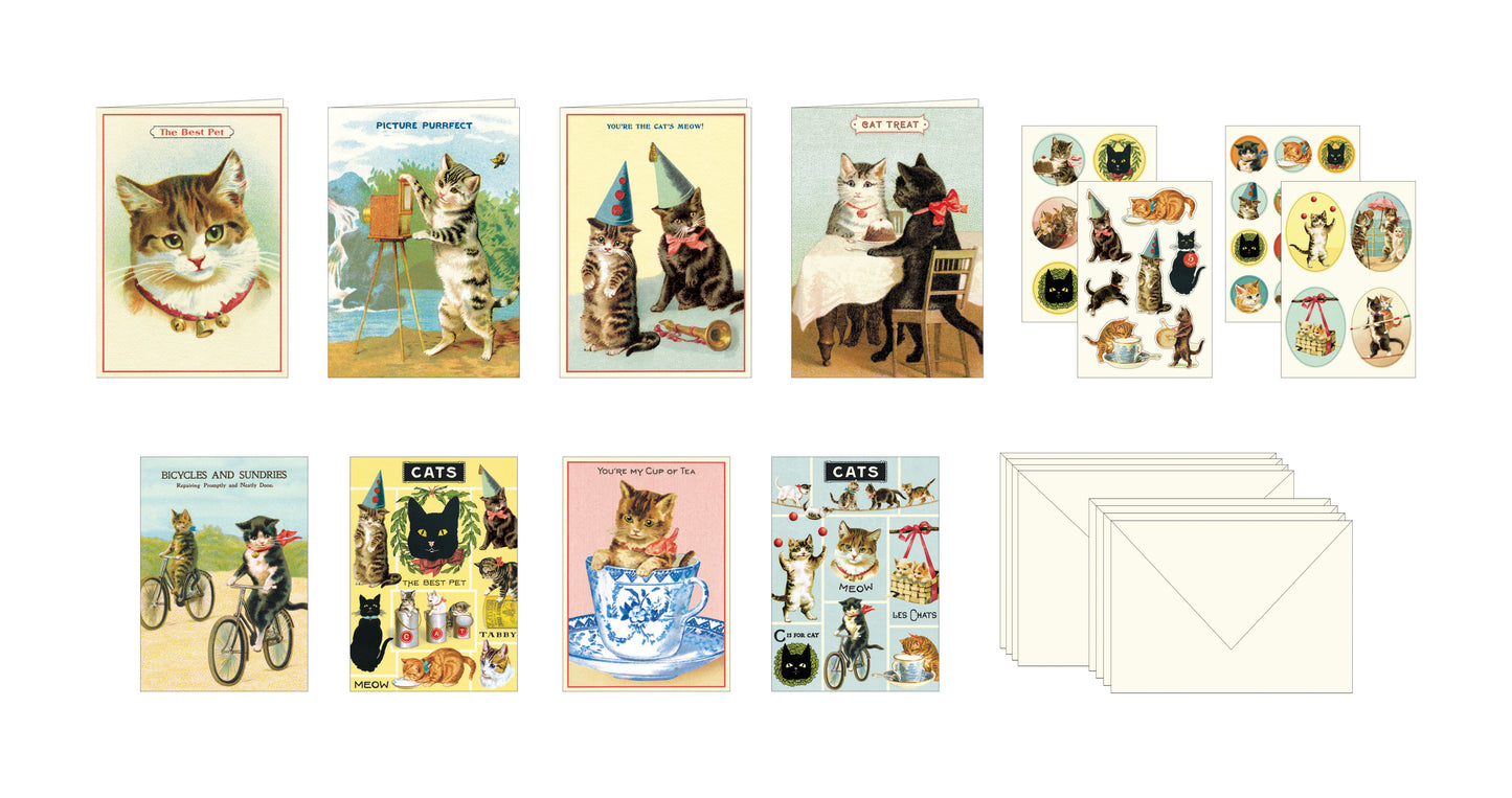 Cavallini & Co. Stationery Set - Cats