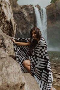Beach Towel - Coast Salish Pattern