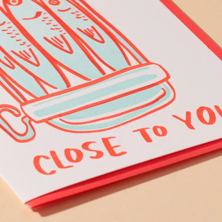 Sardine Love Letterpress Card