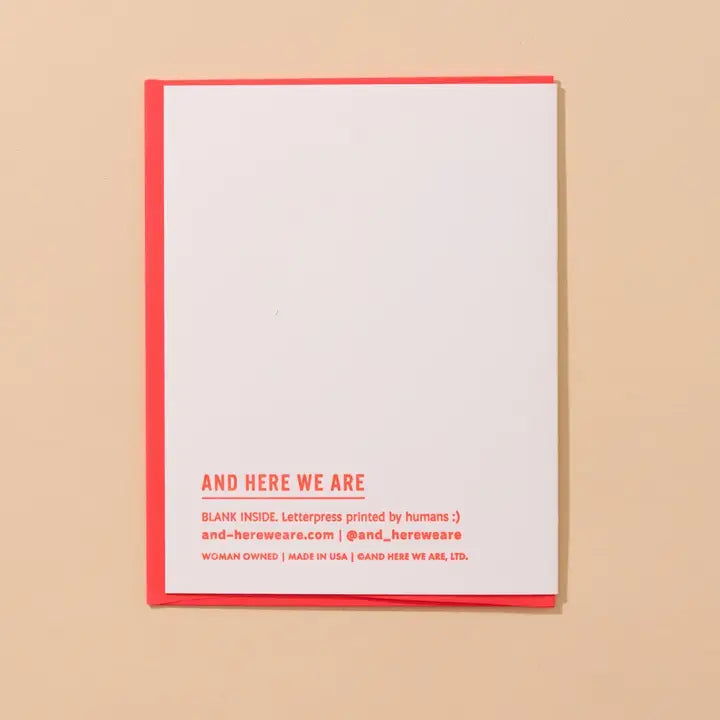 Sardine Love Letterpress Card