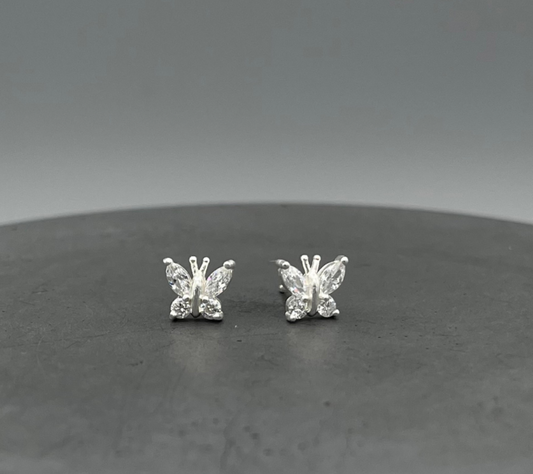 SS Sparkly Butterfly Studs