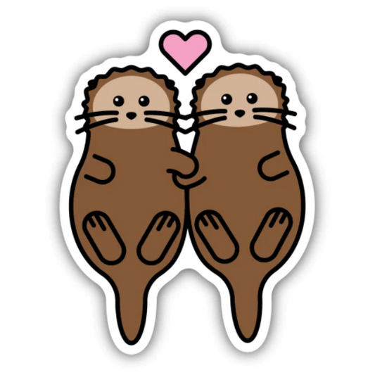 Sea Otter Duo Sticker
