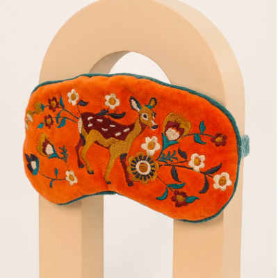 Fawn in a Meadow Luxury Lavender Eyemask