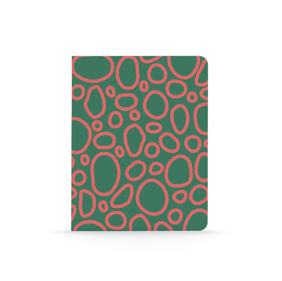 Medium Layflat Notebook - Wobbly Ovals