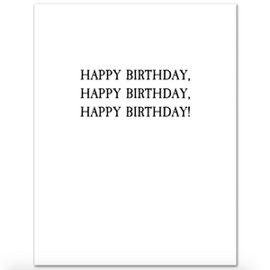 It's Showtime Birthday Card
