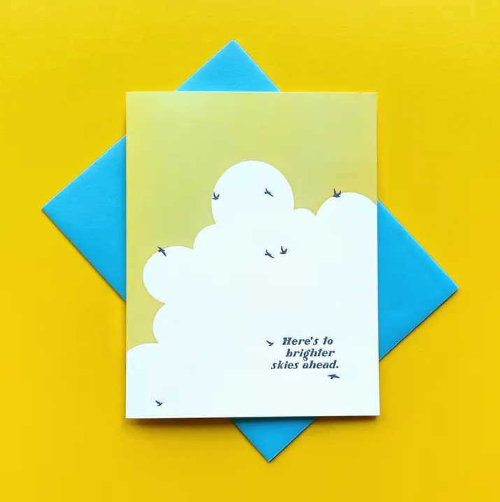 Brighter Skies Ahead Sympathy Card