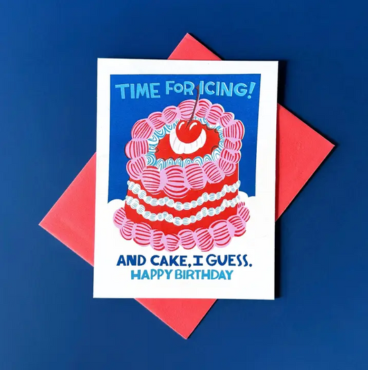 Time for Icing Birthday Card