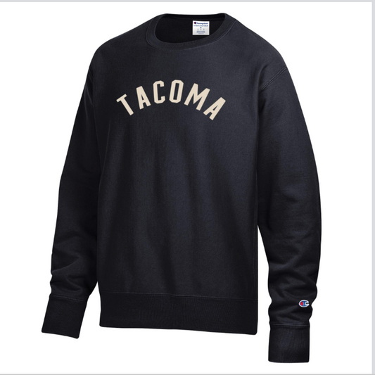 Champion Tacoma Embroidered Crewneck Sweatshirt - Black