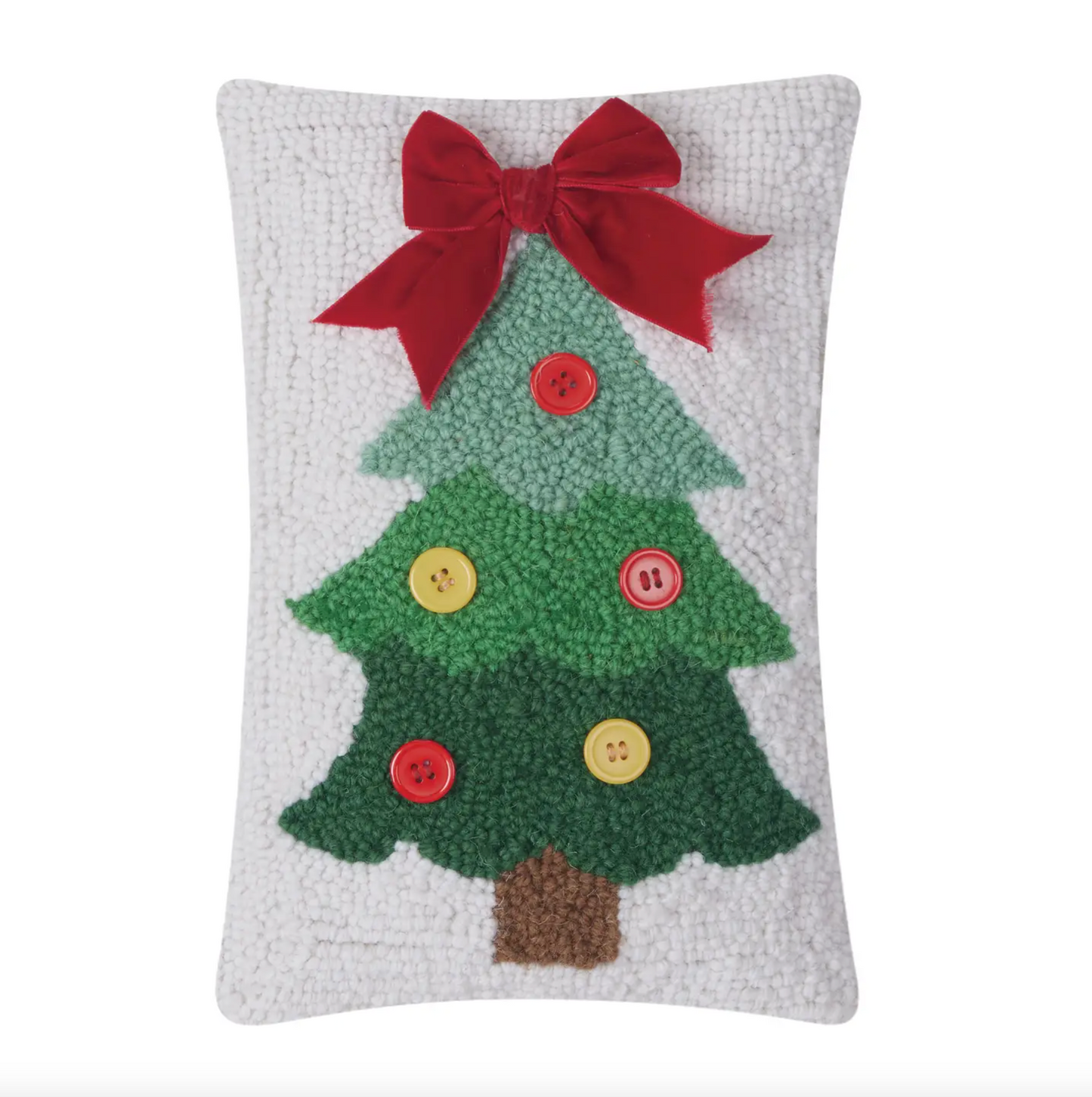 X-Mas Tree Ribbon Hook Pillow