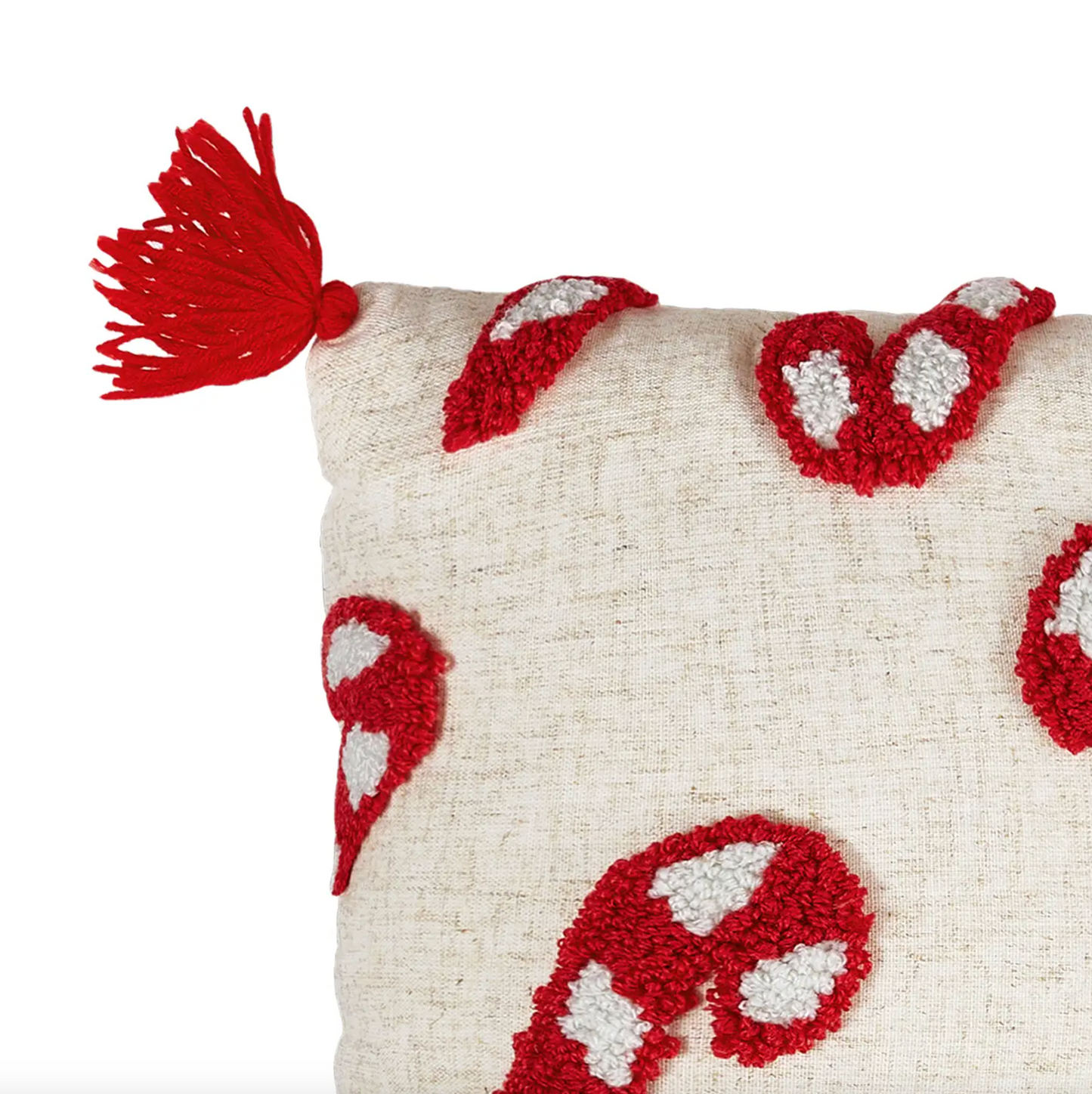 Candy Canes w/ Tassels Pillow