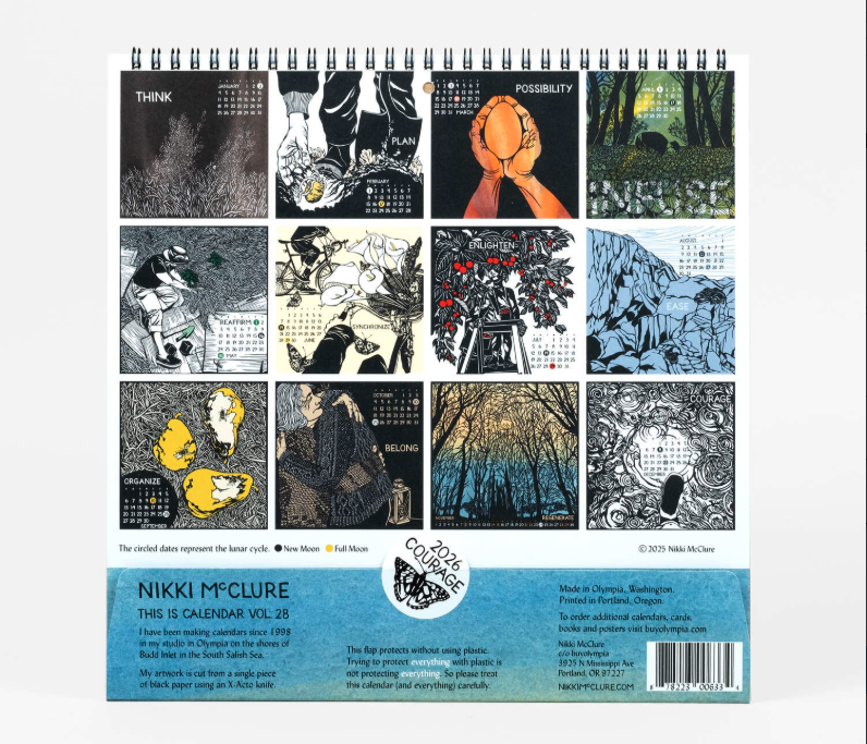 Nikki McClure: Courage - 2026 Wall Calendar