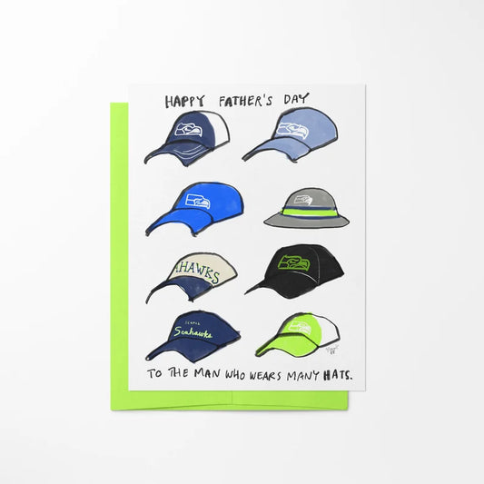 Seahawks Dad Father's Day Card